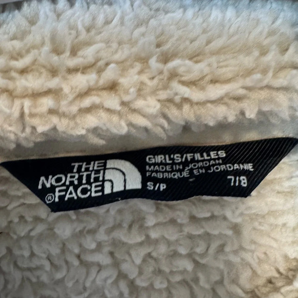 The North Face Girls Suave‎ Oso Fleece Jacket Size S (7/8) Oatmeal - Picture 5 of 8